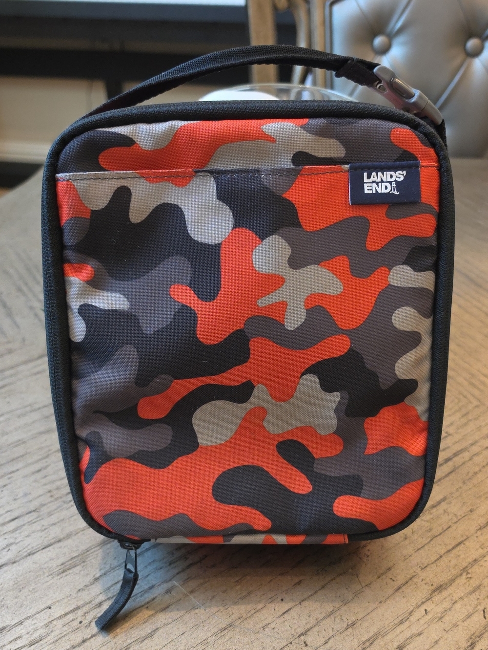 Lands' End Imsulated Camo Lunch Bag - Compact Carry